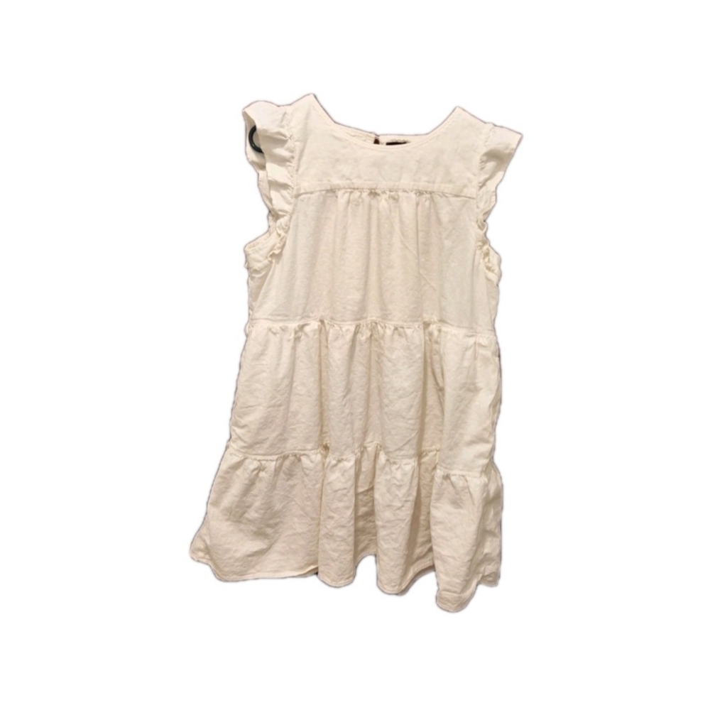Elegant Cream Sleeveless Dress